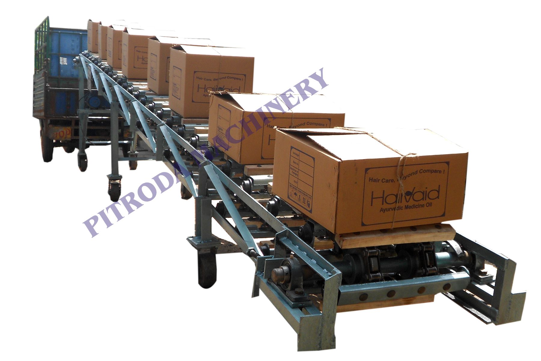 Slat Chain Conveyor Truck Loader Conveyor Truck Loading Conveyor